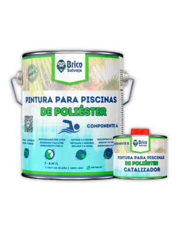 Pintura para piscinas de poliéster